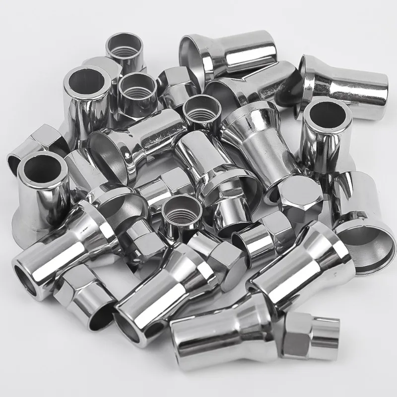 10pcs TR413 Chrome Car Truck Tire Wheel Tyre Valve Stem Hex Caps with Sleeve Covers Universal Car Bicycle Tire Accessories