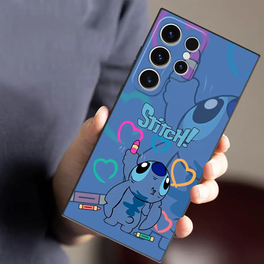 Disney Stitch Funny Phone Case for Samsung Galaxy S22 Plus S21 5G S21 FE S24 S25 Ultra S20 S23 Ultra S22 Ultra Cover