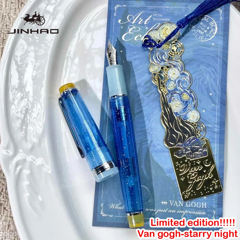 Limited Edition !!!! JINHAO 82 Fountain Pen The Starry Night Color Calligraphy Pen Office School Supplies Stationery