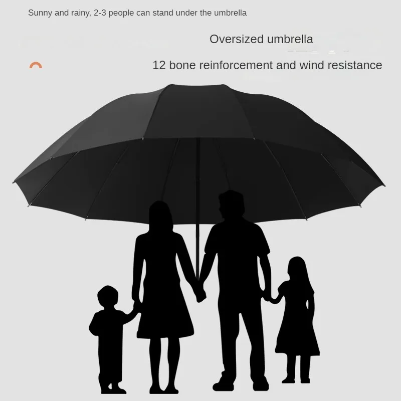 

Oversized Umbrella for The Sun Automatic Folding Umbrella Portable Black Parasol Wind Resistance Rainproof Inverted Umbrella