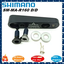 Original Shimano SM-MA-R160 D/D Disc Brake Adapter SM MA R160 D/D Road Bike Flat Mount Disc Brake Rear 160mm Adapter