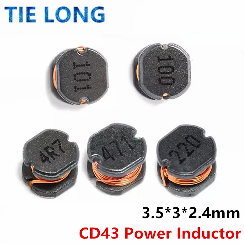 20pcs CD32 SMD power inductor 1R5 2R2 3R3 4R7 6R8 100 150 220 330 470 680 1 1.5 2.2 3.3 4.7 10 15 22 33 47 UH 68UH 222 2.2MH MH