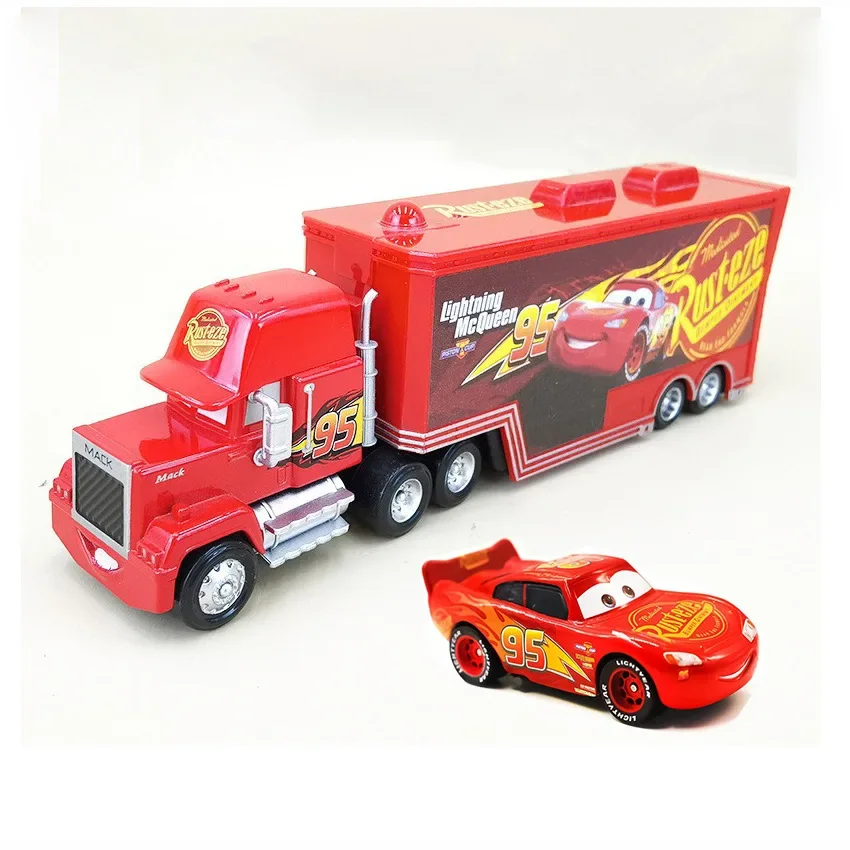 Disney Pixar Cars Saetta McQueen Giocattoli Jackson Storm Il Re Mater 1:55 Pressofuso In Lega di Metallo Modello di Auto Regalo Di Natale