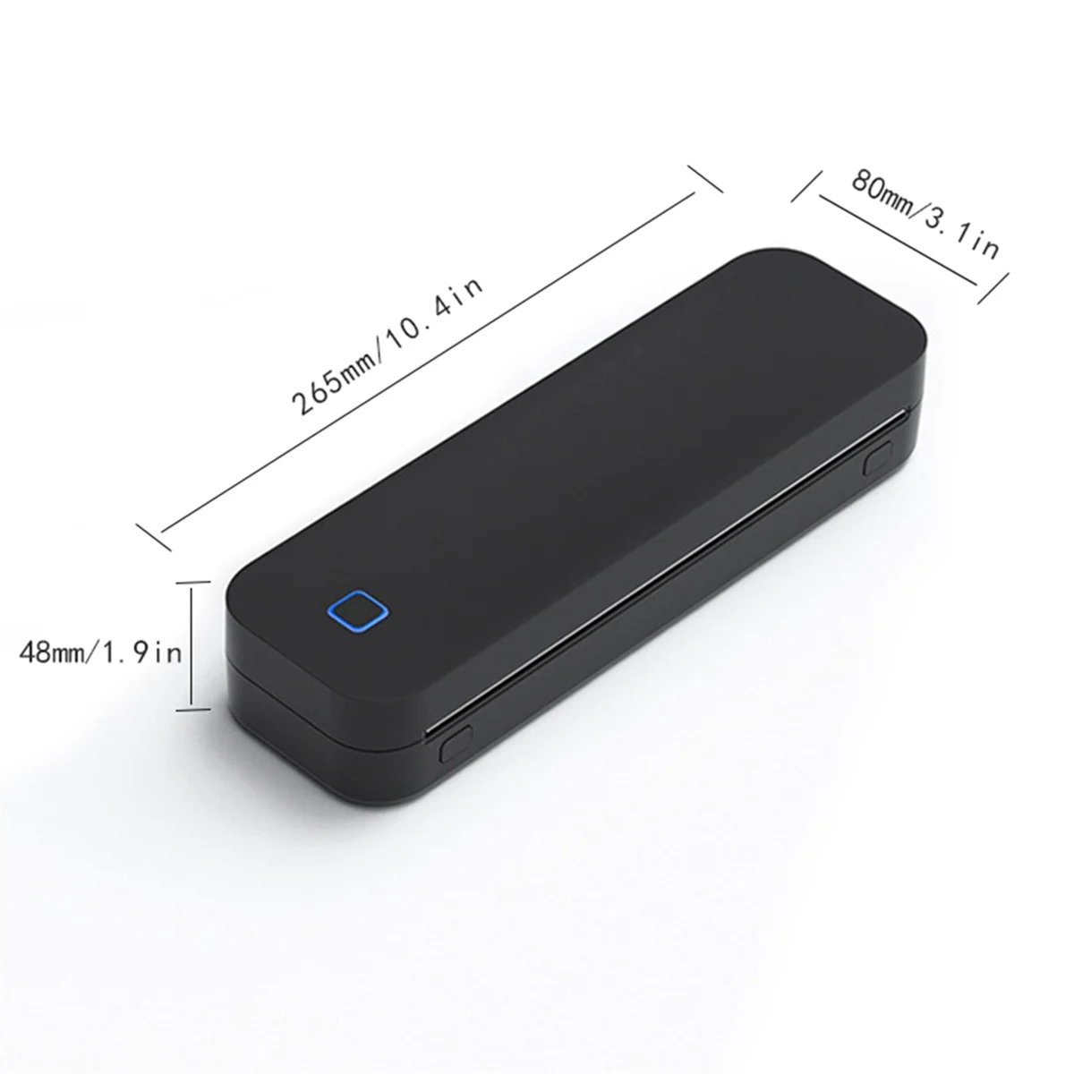Practical-Portable Thermal Transfer Printer Wireless,Multi-Size,Eco-Friendly for Windows System,Mac Os System,Phone,Tablet,Black