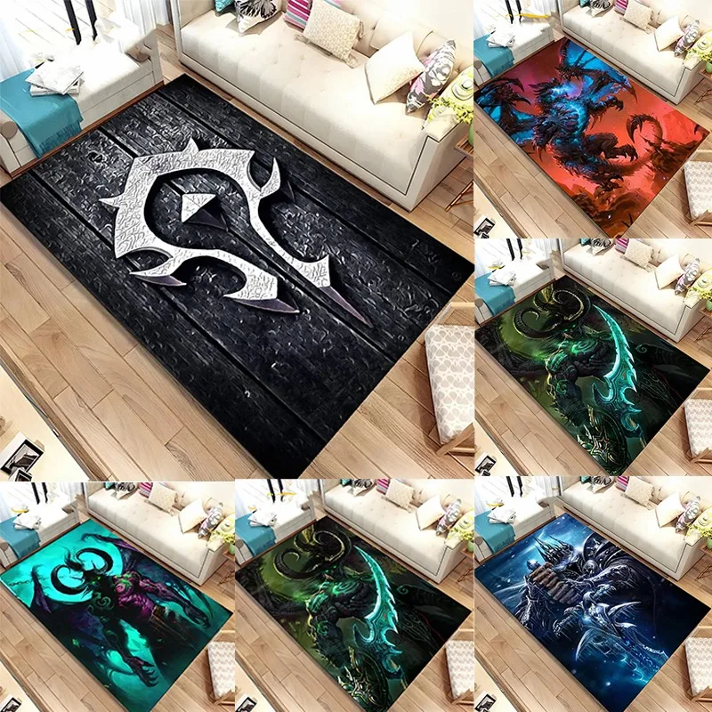 Современный стиль World of Warcraft 3D ковер для гостиной Персидский дизайн Прямоугольная форма 100% полиэстер Моющийся в маш...