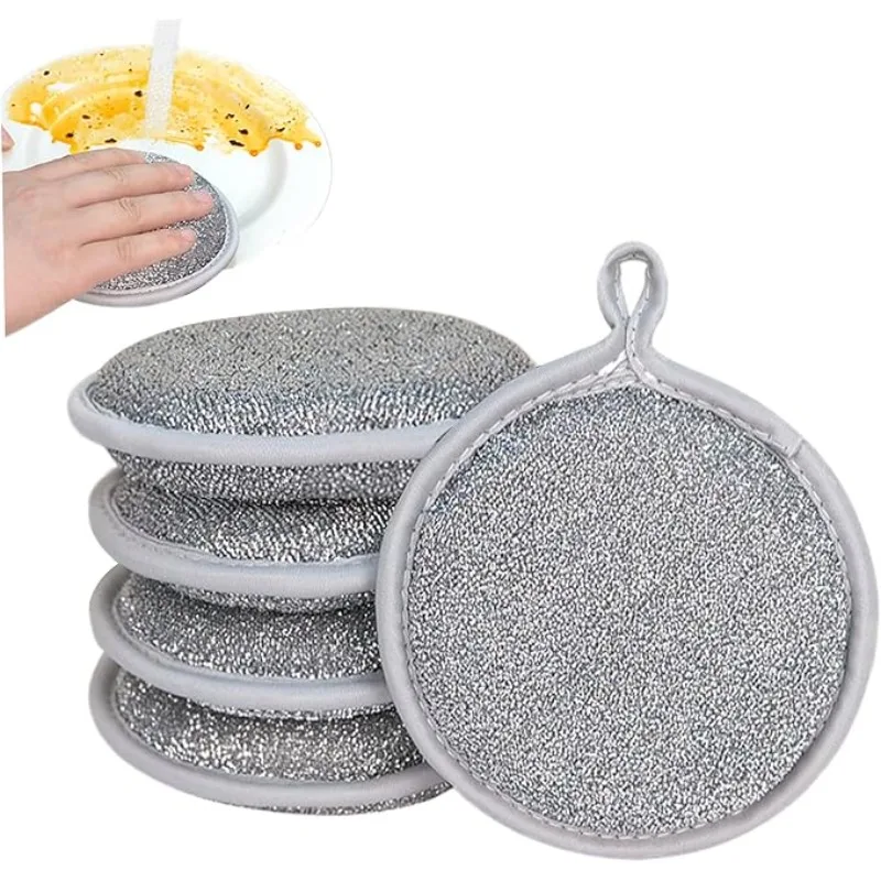 5PCS 5PCS Double Sided Multipurpose Washingdish Sponges No Scratch Pot Pan Dishes Cleaning Sponge Kitchen Wire Washing Cloths - Aliexpress Deal