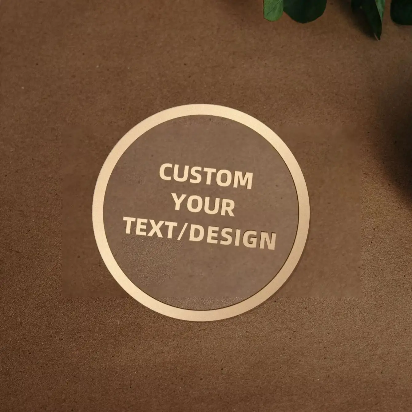 1-768pcs Round Custom Stickers, Transparent Personalized Image & Text Stickers for Friends, Gift Wrapping Accents, Parcel Seals