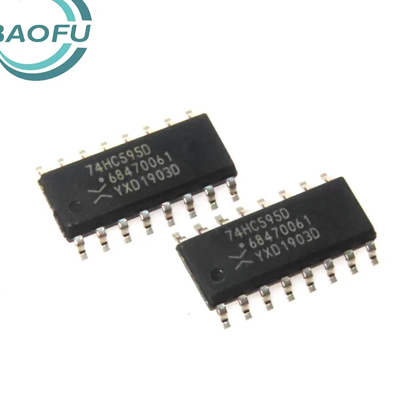 

10PCS Brand new original 74HC595D 74HCT595D SOP-16 8-bit shift register IC