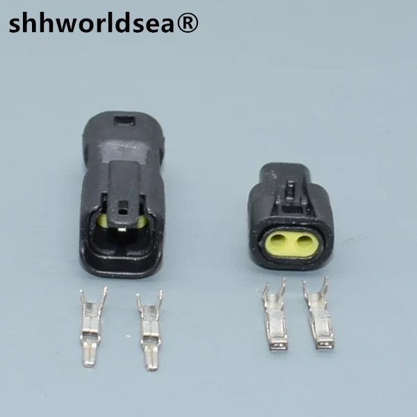shhworldsea 2pin 1.2mm  socket car connector for Toyota Zeprado rearview mirror
