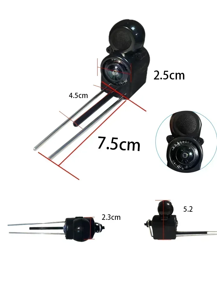 Ys43a detector de peixes subaquático de 4.3 polegadas, câmera de pesca ir, visão noturna para lago, gelo, mar, pesca, bateria de 5000mah