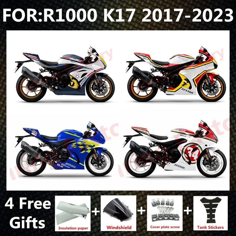 Motorcycle Fairings Kits for GSXR1000 GSX1000R 2017 2018 2019 2020 2021 2022 2023 2024 GSXR 1000 K17 Bodywork full fairing kit