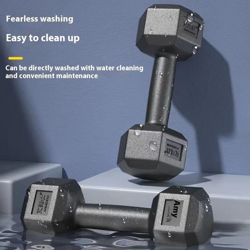 Hexagonal Dumbbell 6/10kg 2 PC Dumbbell Barbbell Crossfit Fitness Strength Exercise Gym Dumbbells Sports Equipment