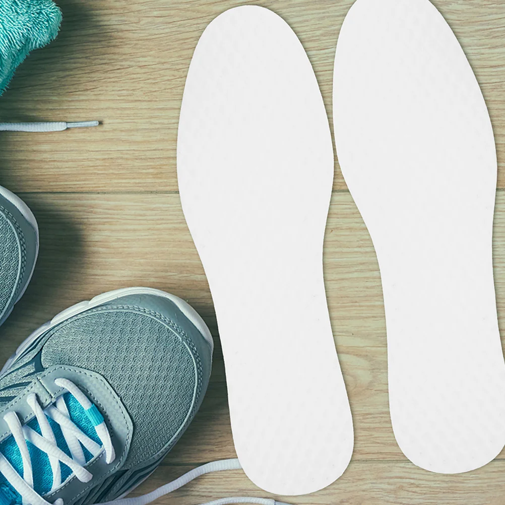 

20Pairs Thin Disposable Shoe Inserts Breathable Sweat Absorption Replaceable Soft Insoles for Sneakers Sports Shoes Men Women