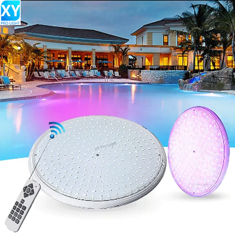 

35W Swimming Pool Light With Remote Controller RGB Multi Color Outdoor 45W LED Underwater AC/DC12V 18W 25W IP68 Waterproof Lamp