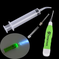 1 Set Earpick LED Light EarWax Remover Irrigator Syringe Tonsil Stone Remover Cleaning Tools Ear Care For Women Men