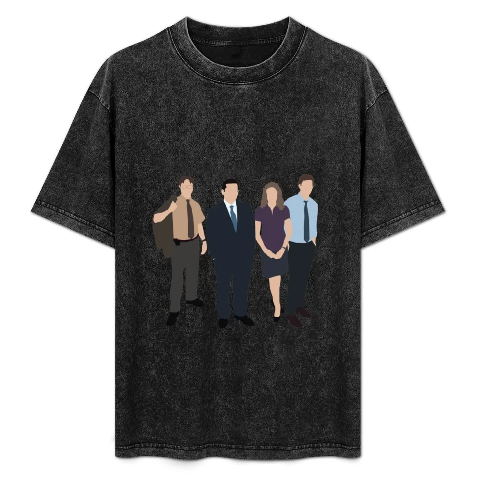 

The Office US - Line Up T-Shirt Basic Daily Outfit Short Sleeve Tee