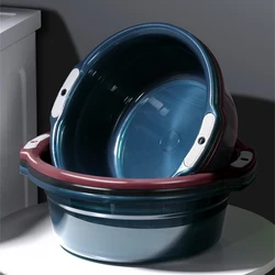 Thickened Water Basin Transparent Multipurpose Durable Non-slip Convenient Shower And Laundry Tub Easy-to-clean Plastic Basin