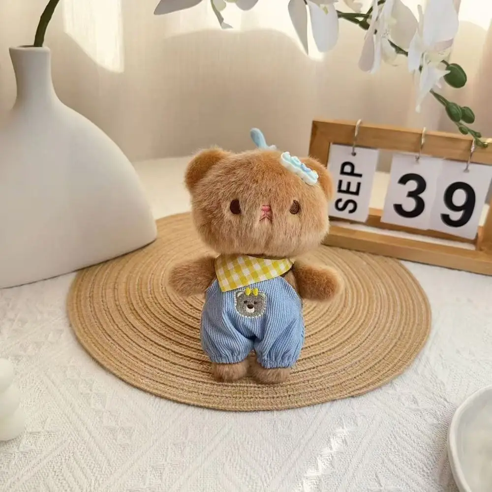 Creative Multicolor Cartoon Bear Keychain Harry Bear PP Cotton Key Ring Pendants Bag Ornament Couple Accessories