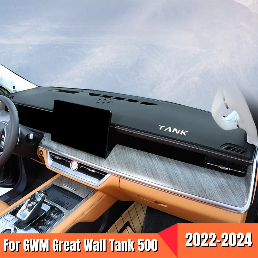 

For GWM Tank 500 Great Wall 2022-2024 Car Dash Mat Dashmat Dashboard Cover Sun Shade Dash Board Cover Carpet Auto Accessories