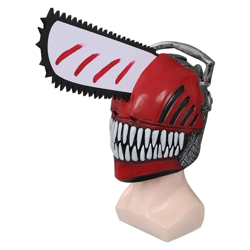 Bear House AA motosierra hombre Denji máscara Cosplay máscaras de látex casco de felpa mascarada fiesta de Halloween Costu nuevo 2025 WKD001