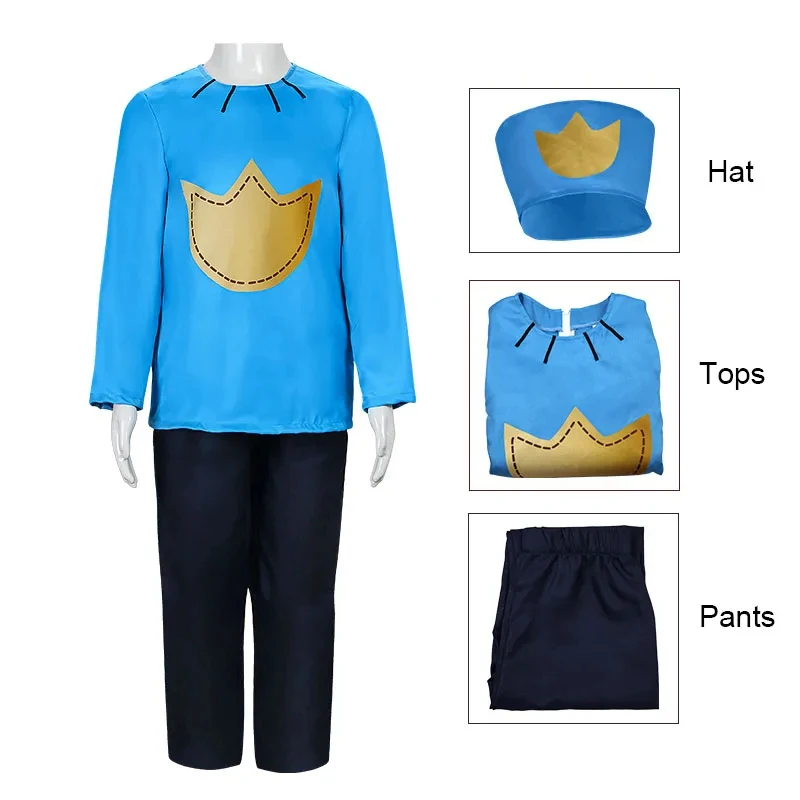 

2025 Anime Dog Man Cosplay Costume Children's Sizes Halloween Carnival Kids Clothing Gifts Comedy Cartoons Stage Costumes gf;.9