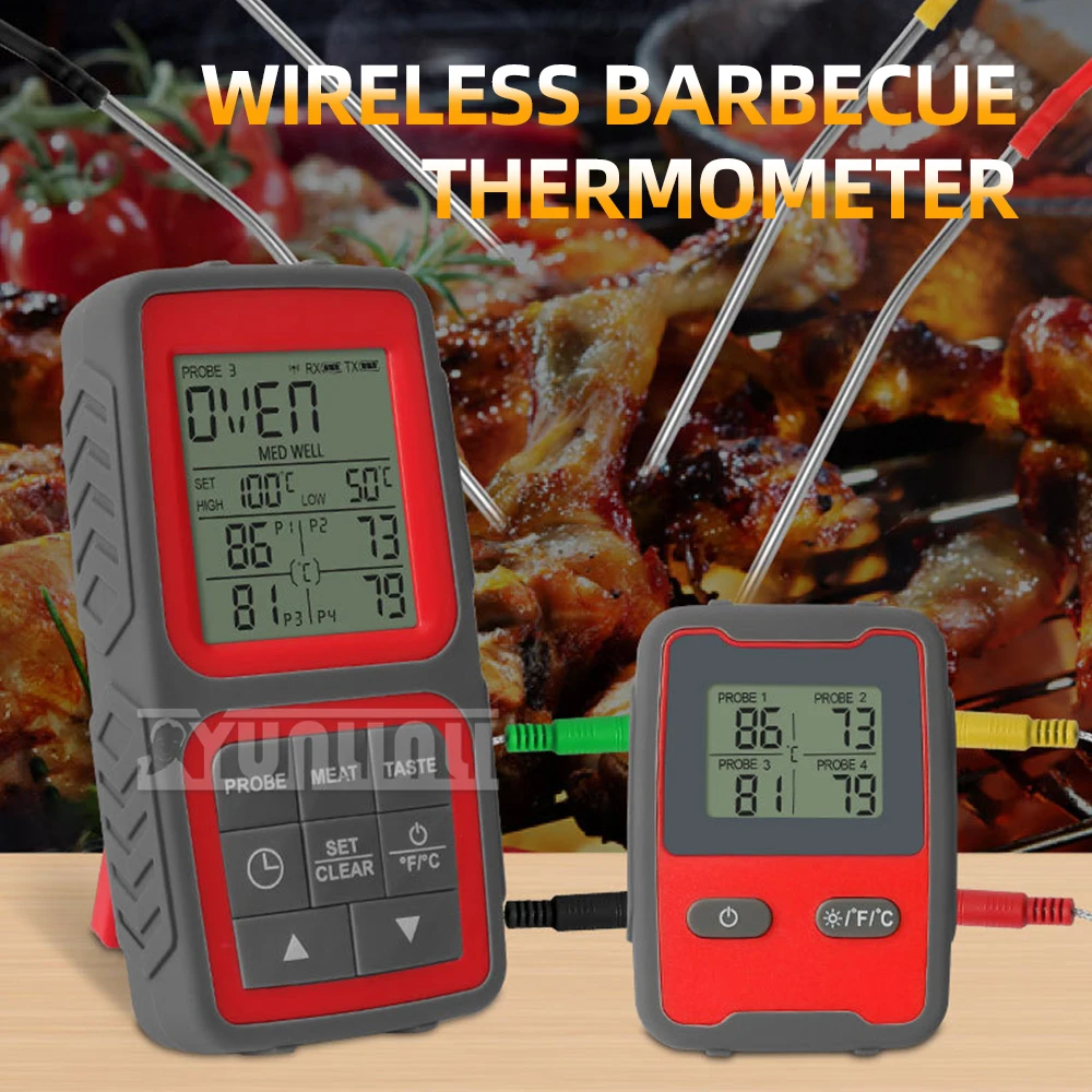 

Barbecue meat thermometer wireless food thermometer 150 meters remote monitoring of food temperature