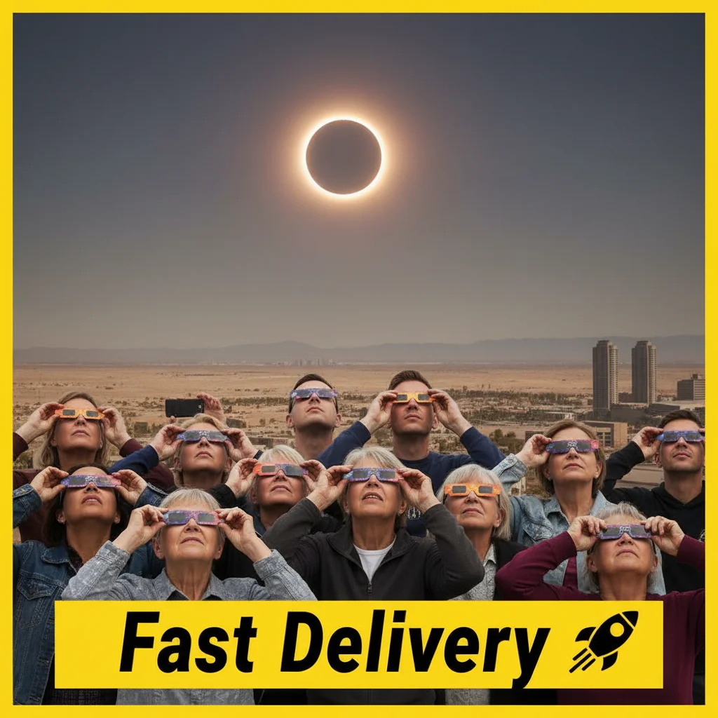 Gafas para Eclipse Solar (10/20/30/50/100 Unidades) - Lentes de Protección Solar con Óptica Superior para Observación del Eclipse Solar Total, Gafas de Sol para Adultos
