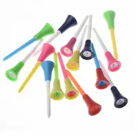 83mm Golf Tees Rubber Cushion Top Plastic Ball Holder Golf Accessories 10-40 Pieces Random Color 6