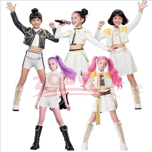 Peluca K-POP Rumi/Mira/Zoey – Cosplay, Halloween, Fiestas Temáticas, Para Niños Y Fans Del K-Pop