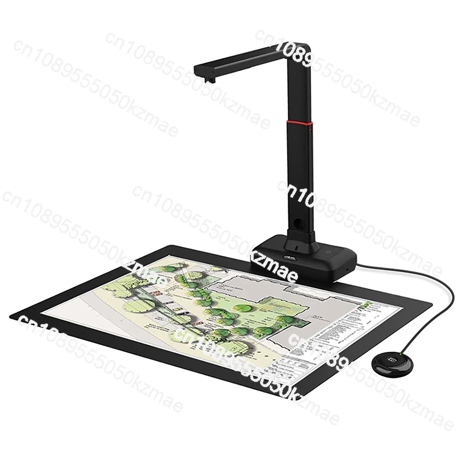 

S21 A2/A3 Large Format Document Scanner - 23MP High Resolution Overhead Book Scanner with Auto-Flatten, Multi-Language OCR