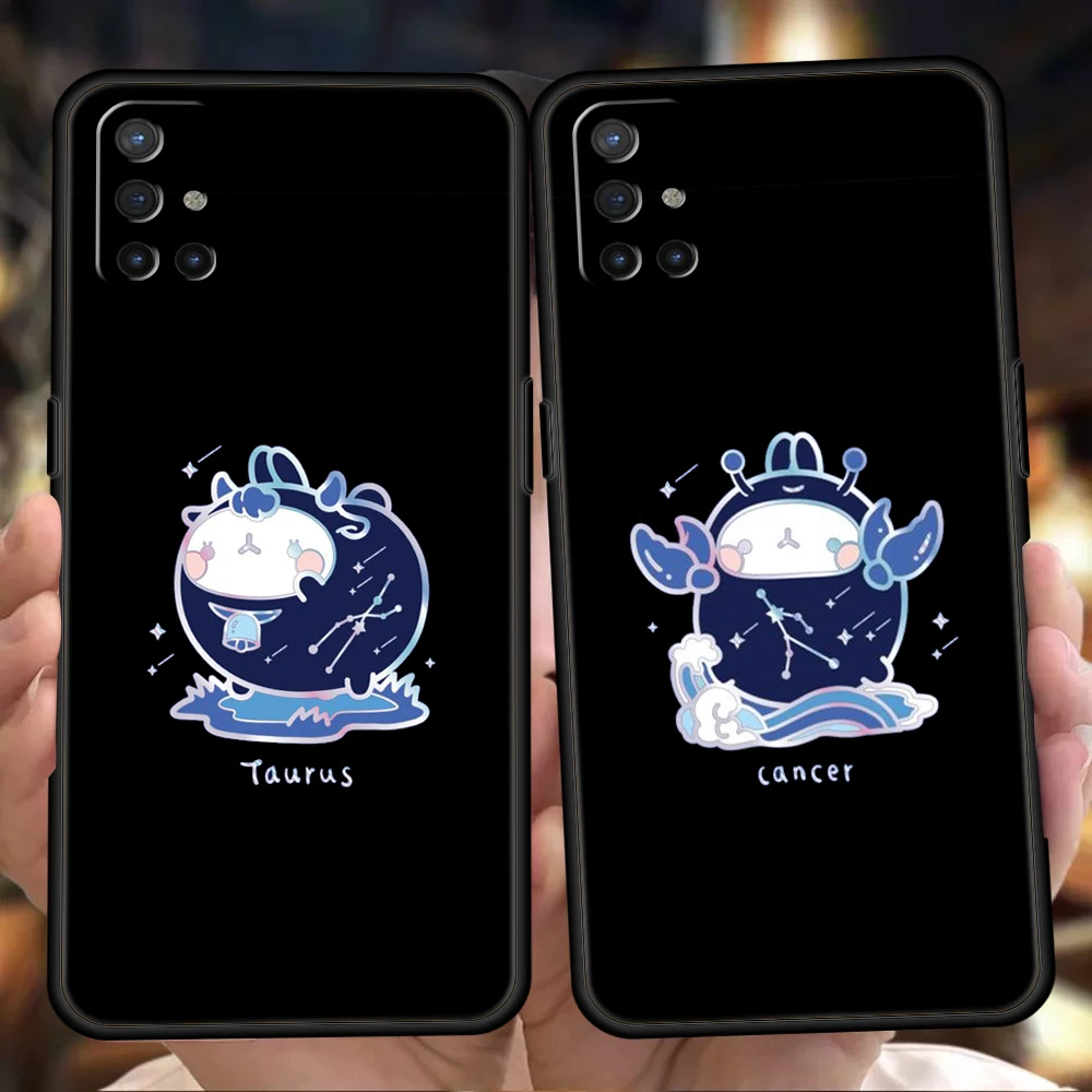 Cute Constellation Rabbit Phone Case for Oneplus Nord N100 N10 10 7 8 9 10R 9R 7T 8T N200 CE 2 2T 9RT Z Pro Silicone Cover Shell