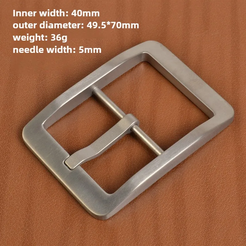 التيتانيوم النقي دبوس مشبك حزام الرأس المشبك مقاومة للصدأ الرجال حزام مشبك-سراويل جينز غير رسمية متعددة الاستخدامات المضادة للحساسية حزام مشبك #2