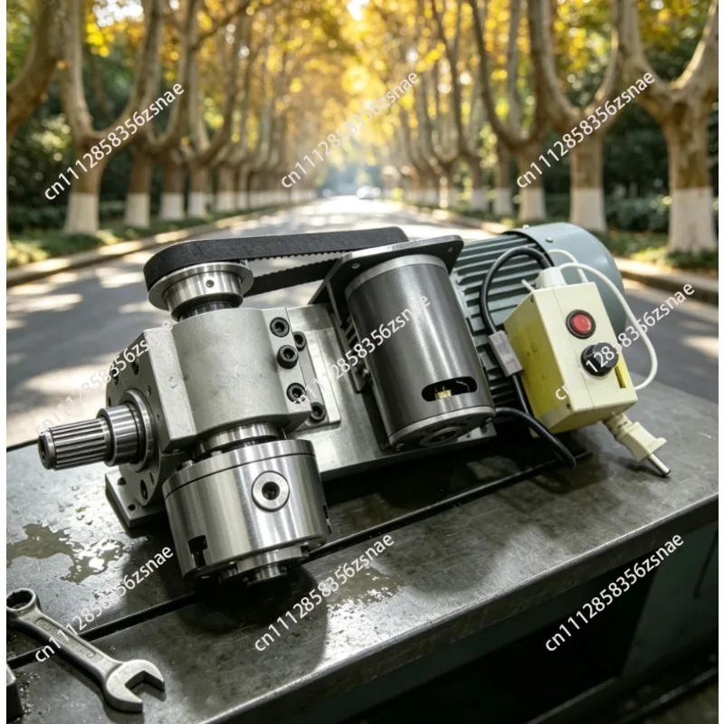 Polishing & Rod Repairing Machine, Mini Lathe, Wood‑bead 80‑mm Chuck, Non‑powered Spindle Assembly