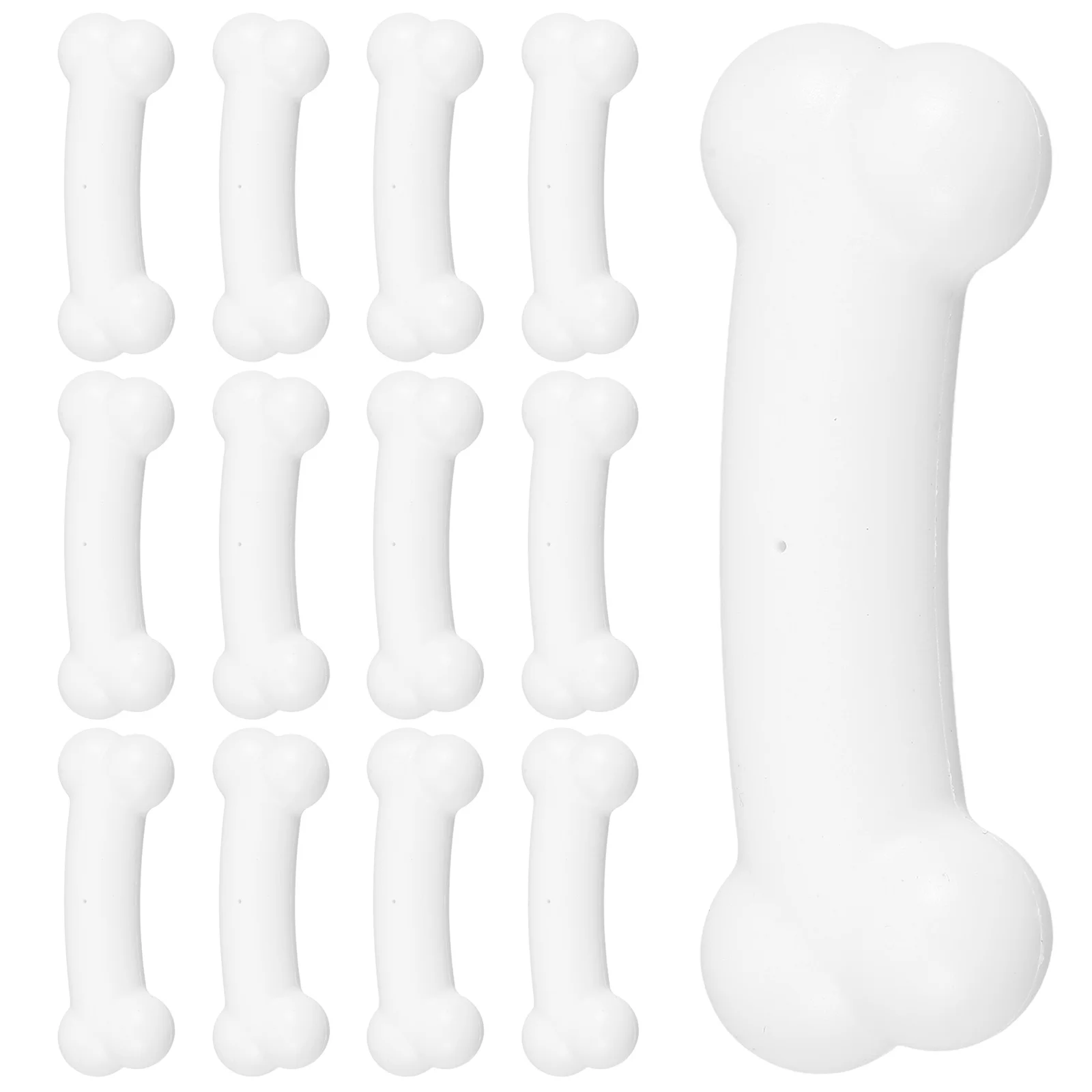 

50Pcs Simulative Plastic Bones Halloween Small Fake Bone Decoration Scene Decor Indoor Outdoor Realistic Props