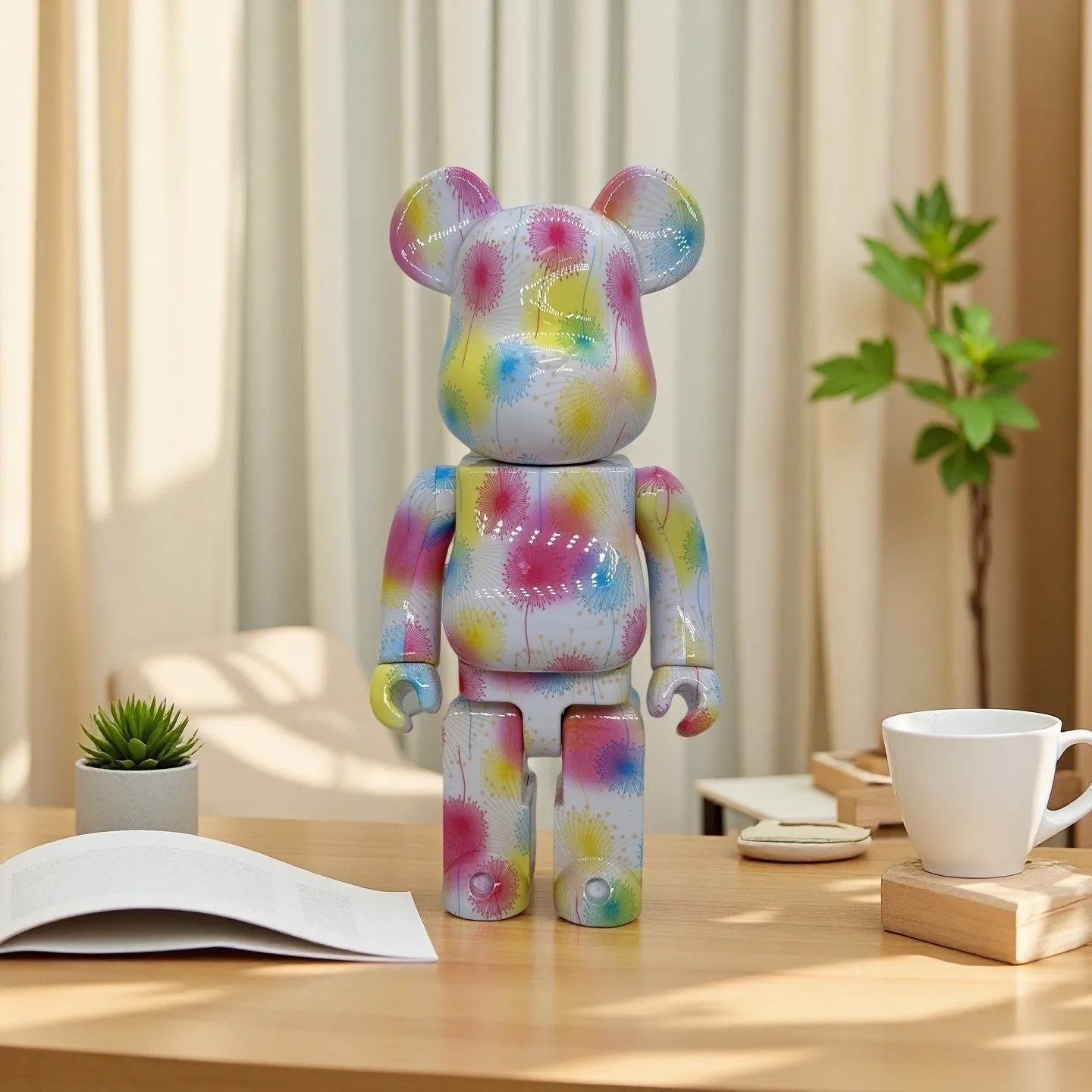 

Bearbrick 400% стиль одуванчика, процесс переноса воды, высота 28 см, коллекция, подарочная фигурка, декоративные куклы для дома