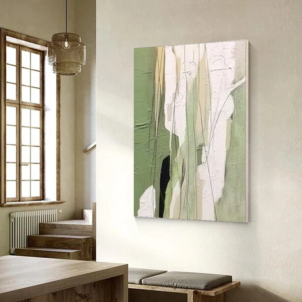 

Large Mural 100% Hand-Painted Abstract Oil Paintings On Canvas City Pictures Blue Wall Art For Living Room Bedroom Hotel Porch