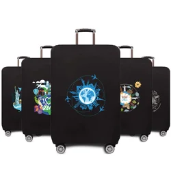 Travel Elastic Protective Cover Luggage Case Travel Global Pattern Series Luggage Cover 18-32inch Travel Accessories