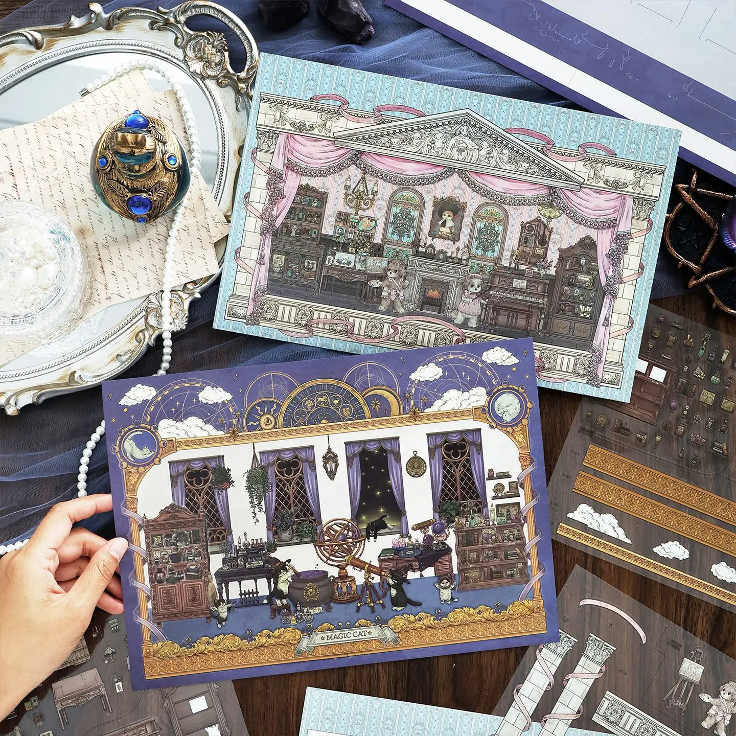Adesivos de Paisagens em Grande Escala: Minha Cabana Episódio 34 – Adesivos Criativos para Cenários, Cadernos, Scrapbooks, Diários e Decoração DIY