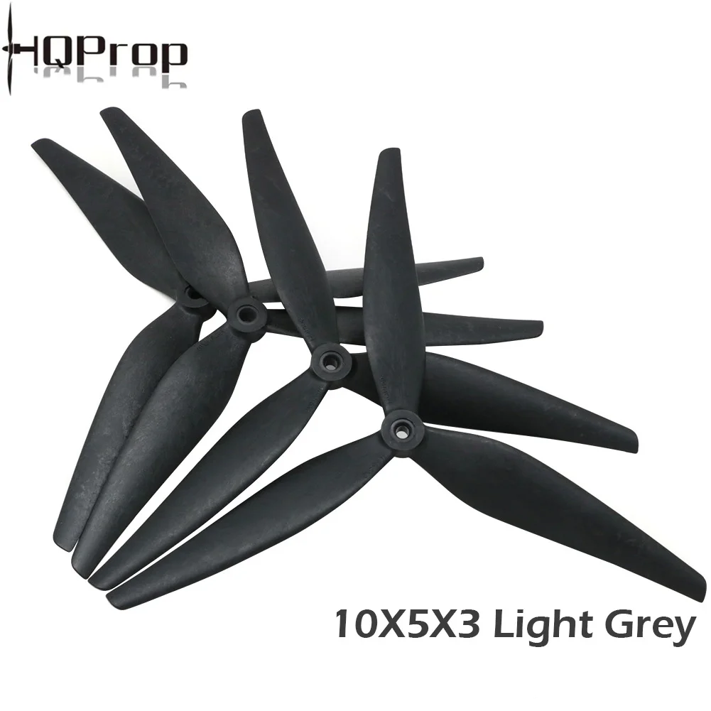 

4/8 пар HQProp 10X5X3 1050 10 дюймов 9 дюймов 3 лопасти черный углеродный армированный нейлоновый пропеллер для радиоуправляемого дрона FPV