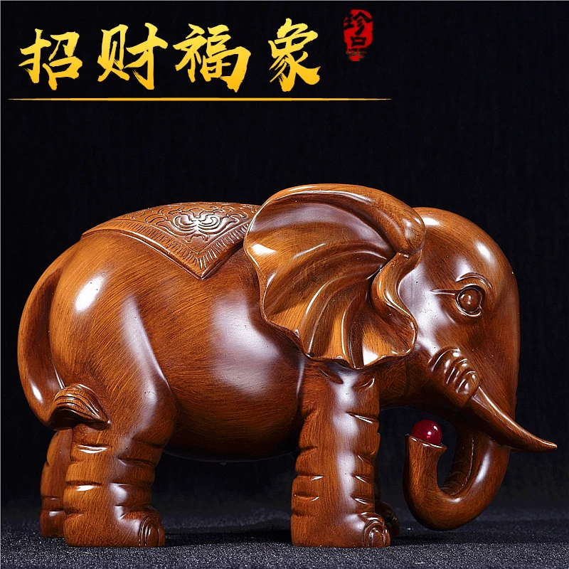 

Elephant ornaments, a pair of lucky opening gifts, living room, foyer, TV and wine cabinet