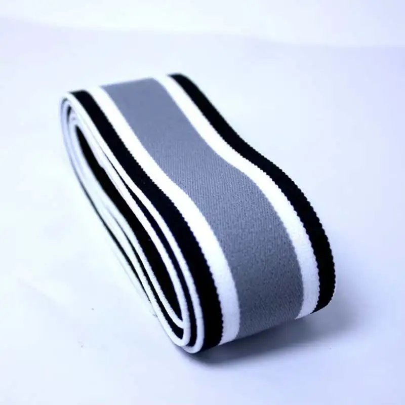 About 4cm accessories high quality striped belt elastic band/thickening plus soft imported tight tight NEW