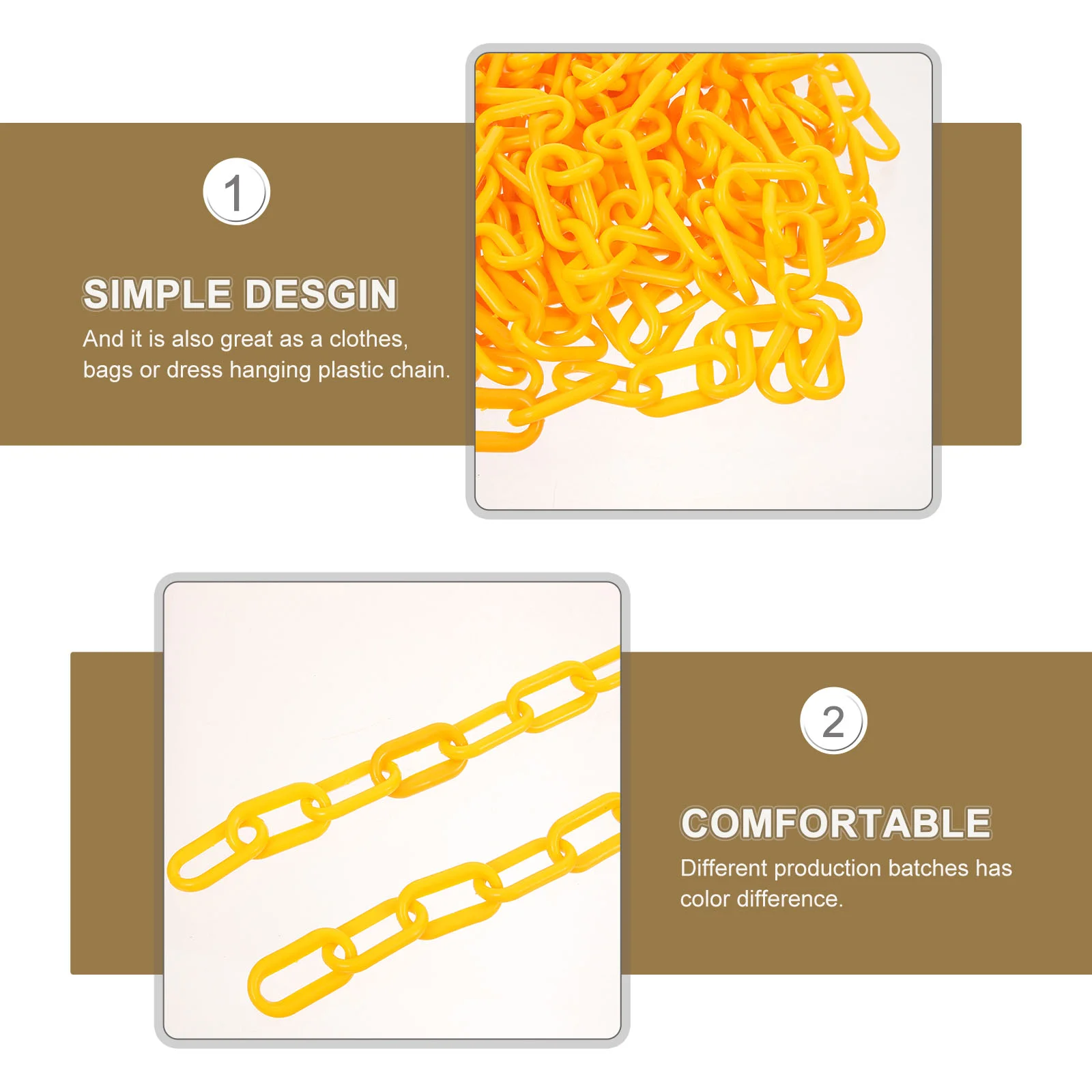 Protection Safety Chain Trailer Chains Yellow Belt Strap Accessories Site Barrier