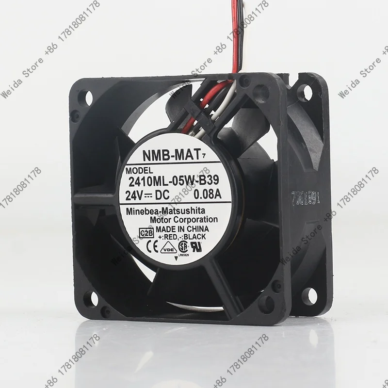 cooling fan New NMB 5V 12V 48V DC24V 0.08A 6025 60X60X25MM with detection and alarm function three-wire 2410ML-05W-B3