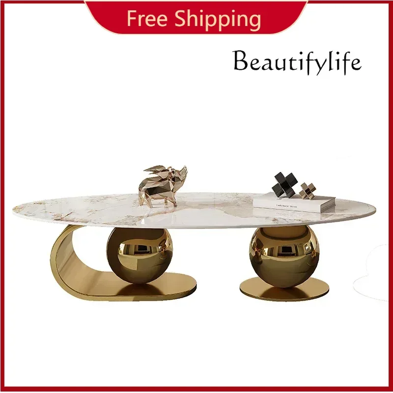 

c Nordic Living Room Coffee Table Modern Design Brass Tray Coffee Tables Portable Natural Mesa Centro Living Room Furniture