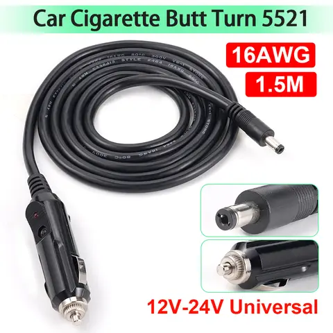 자세히 둘러보기 범용 자동 케이블 DC7909 DC5521 자동차 충전기 전원 코드 12V-24V 자동차 DVR 블루투스 스피커 카메라 GPS 노트북