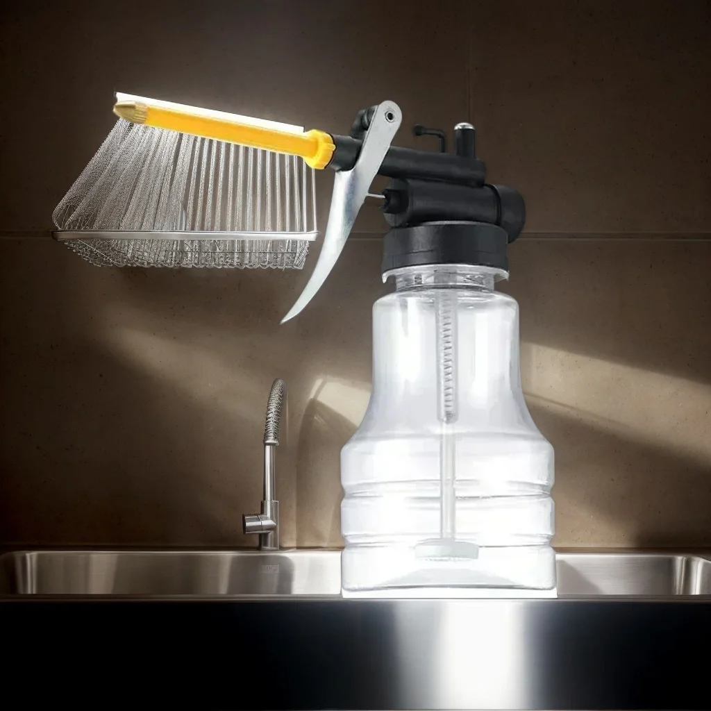 

250 мл прозрачный смазочный пистолет высокого давления 300 фунтов на квадратный дюйм для машин, автомобиля, велосипеда, смазки масла, герметичный пластиковый дозатор