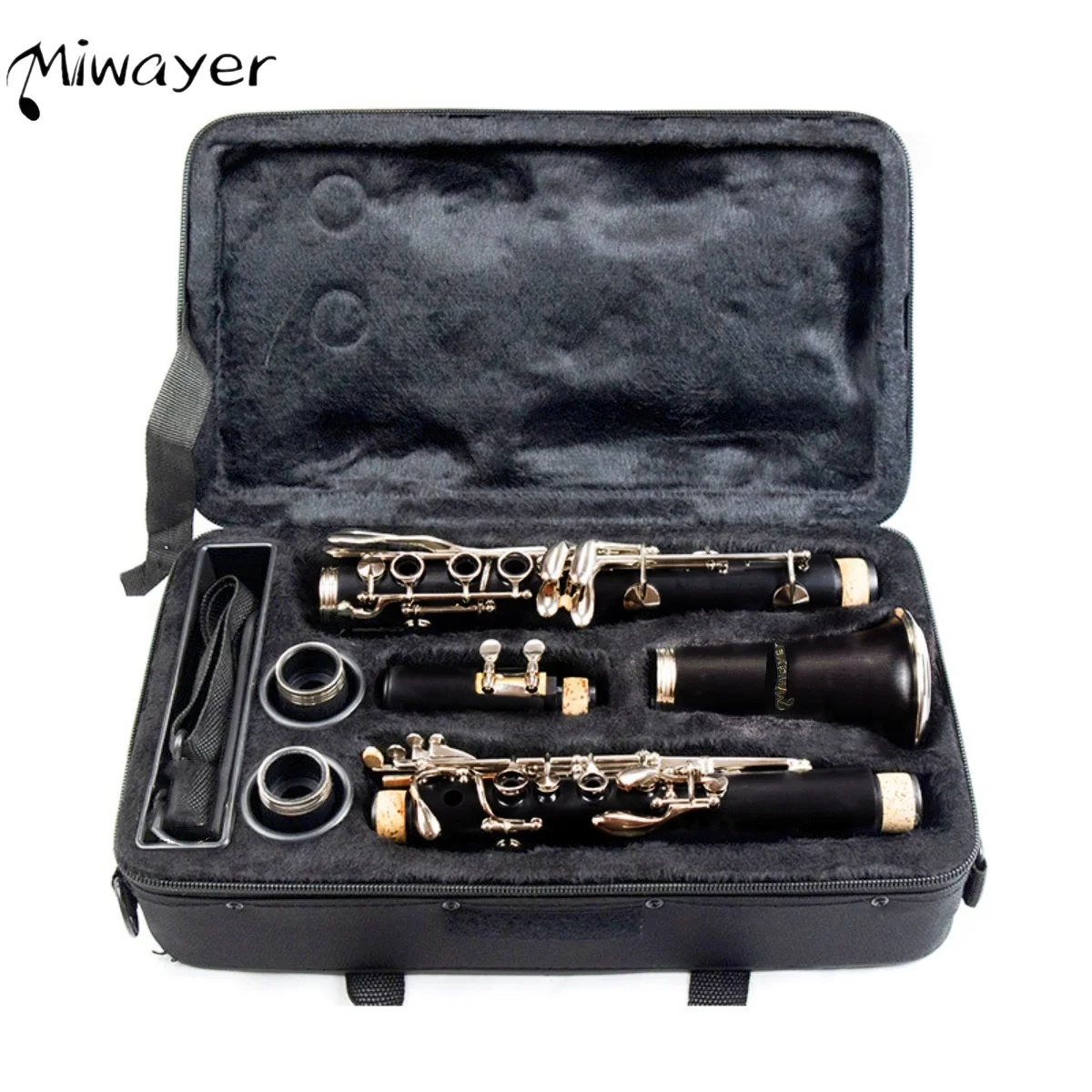 Miwayer Clarinet 17 Keys Bakelite Wooden Professional Woodwind Instrument Tenor Clarinet With Box Reed Musical Instrument Parts