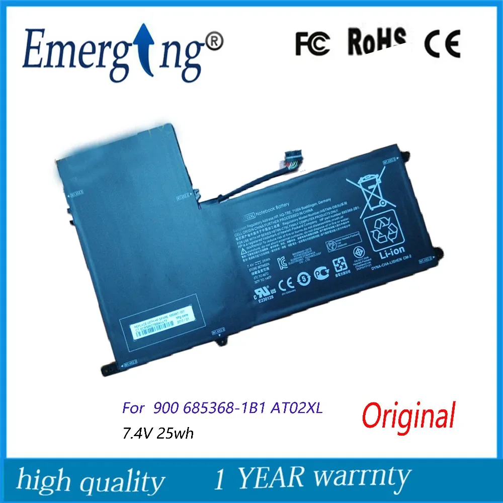 

7.4v 25Wh New Original Laptop Battery for HP ElitePad 900 685368-1B1 AT02XL HSTNN-IB3U HSTNN-C75C 685368-2B1