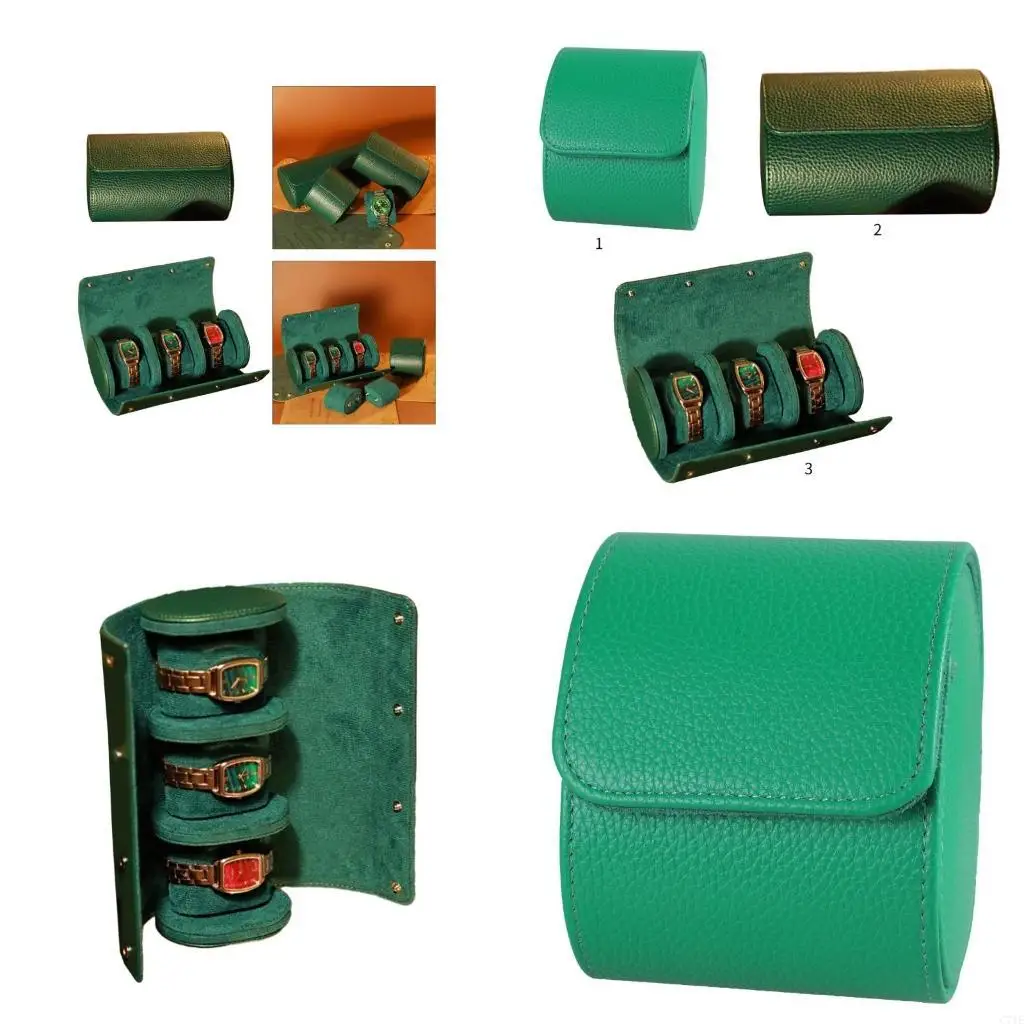 Watch Travel Cases Watch Box for Men 1/2/3 Slot Watch Roll Travel Case