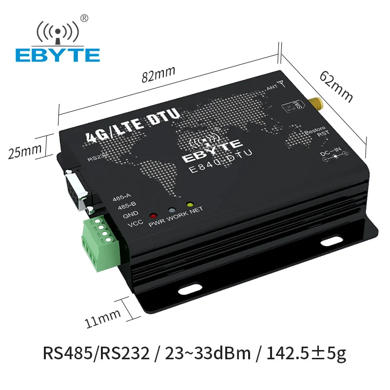 E840-DTU(4G-02E) Industrial Grade Wireless Networking Modem Equipment Modbus RS485 GPRS 3G 4G LTE Modem for M2M